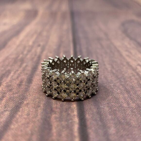 INC International Concepts Jewelry - INC INTERNATIONAL CONCEPTS CUBIC ZIRCONIA SILVER RING SIZE 5 WF61